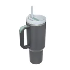 40 oz Double Wall 304 Stainless Steel Insulated Tumbler with Handle and Straw Lid-12