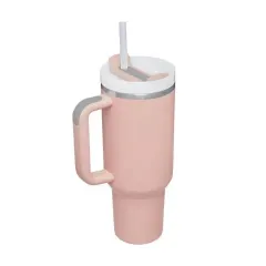 40 oz Double Wall 304 Stainless Steel Insulated Tumbler with Handle and Straw Lid-15