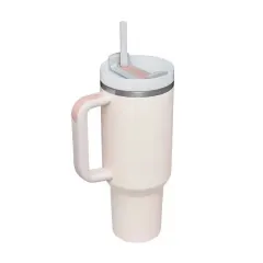 40 oz Double Wall 304 Stainless Steel Insulated Tumbler with Handle and Straw Lid-16