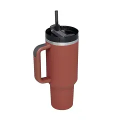 40 oz Double Wall 304 Stainless Steel Insulated Tumbler with Handle and Straw Lid-8