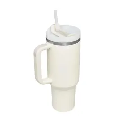 40 oz Double Wall 304 Stainless Steel Insulated Tumbler with Handle and Straw Lid-7