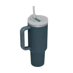 40 oz Double Wall 304 Stainless Steel Insulated Tumbler with Handle and Straw Lid-14